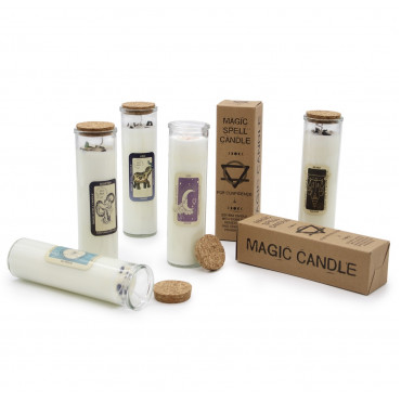 Magic Spell Candle - With Crystals