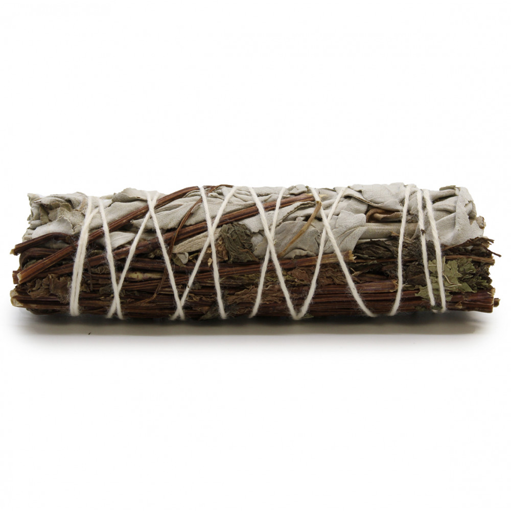 White Sage & Peppermint - Smudge Stick 10cm