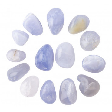 Blue Chalcedony - Polished Tumblestone