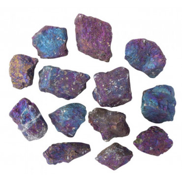 Chalcopyrite ( Peacock Ore ) - Rough Crystals 
